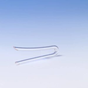 Sound tube, pre-bent, 2 x 3.4 mm L, transparent