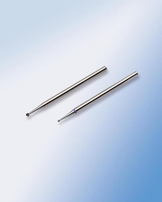 Hard metal bur round, 1.4 mm left-handers